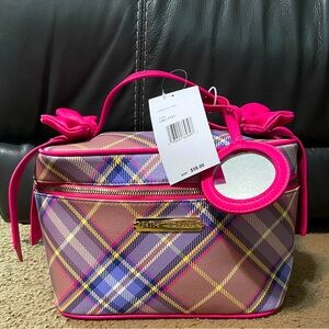 Betsey Johnson Plaid Cosmetic Case